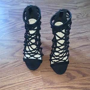 Black strap heels!